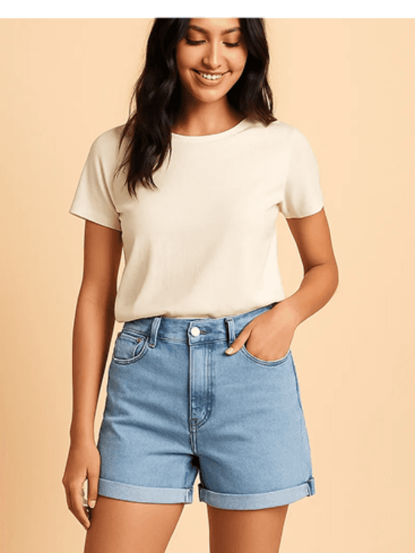 Boxy cotton tee